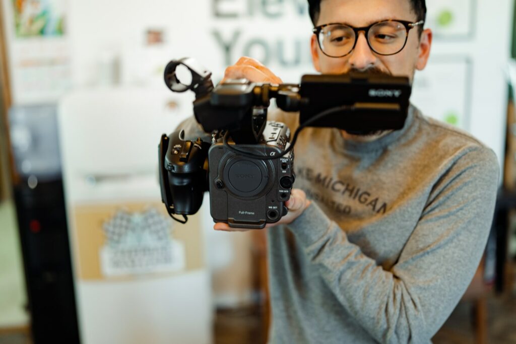 Videography services being performed by Jonny at Kzoom.